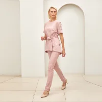 Medical blouse in minimalism style