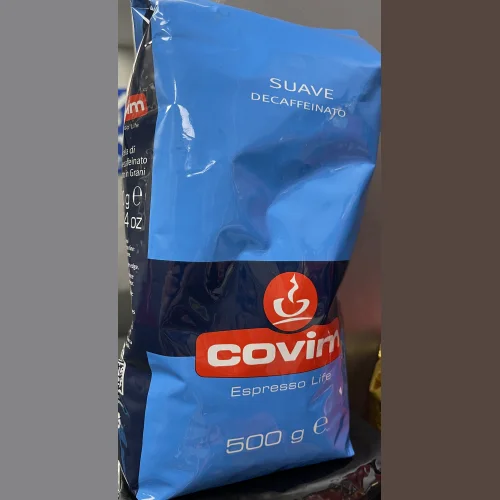 Кофе в зернах COVIM Suave DECAFFEINATED, БЕЗ КОФЕИНА, 0.5 кг, 50% Арабика, 50% Робуста