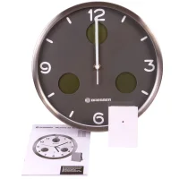 Wall Clock Bresser Mytime Io NX Thermo / Hygro, 30 cm, Gray