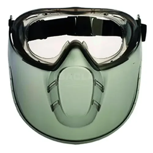 Facial shield with STORMLUX glasses