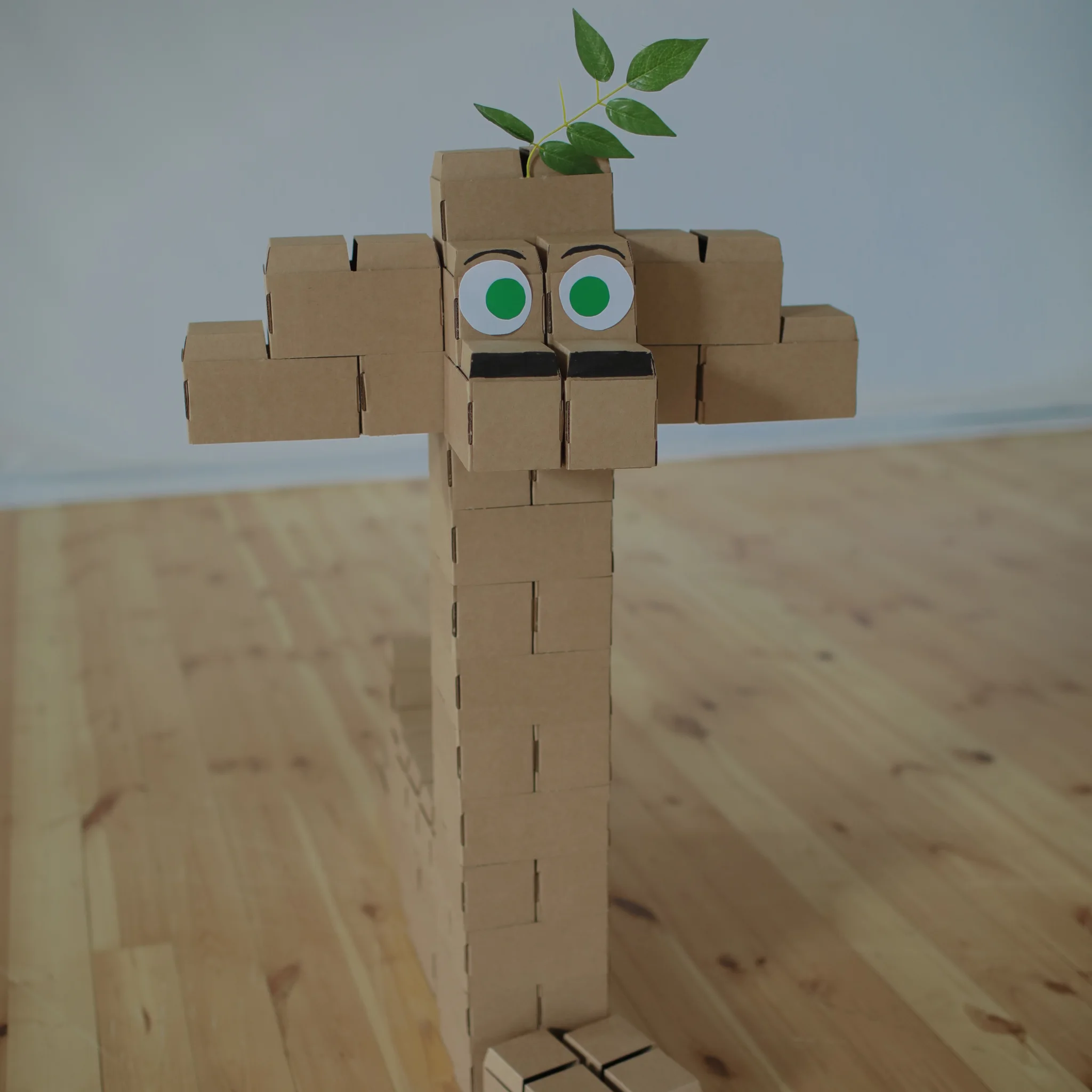 Cardboard Constructor Small Blocks 60 parts eco toy