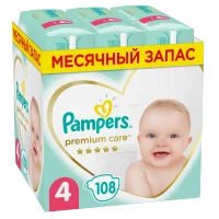 Diapers Pampers Premium Care size 4