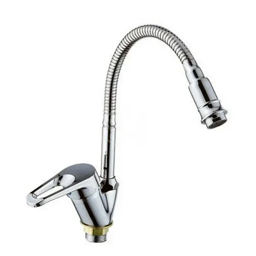 Kitchen faucet with flexible expulsion swivel emission Boa Baou B58-028, chrome
