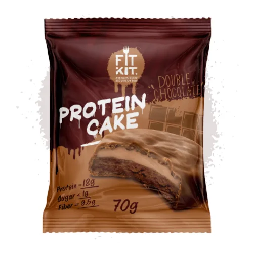FIT KIT Protein Cake, Dessert 70 gr., double chocolate