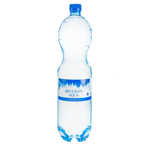 Вода питьевая артезианская "ARTESIAN AQUA", газ, 1,5 л