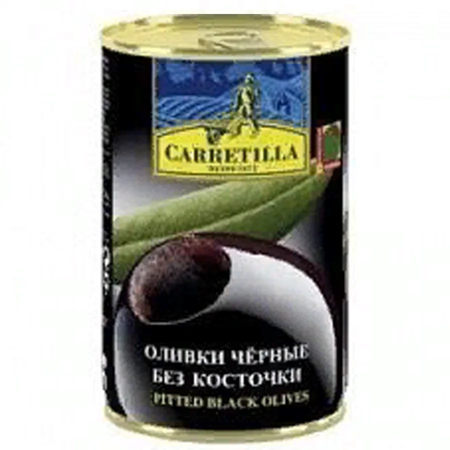 Оливки черные без косточки "CARRETILLA", Испания