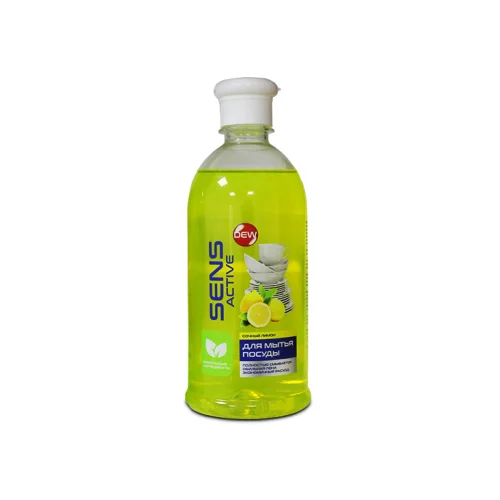 Dishwashing detergent DEW Sens active Lemon 500ml (flip-top)