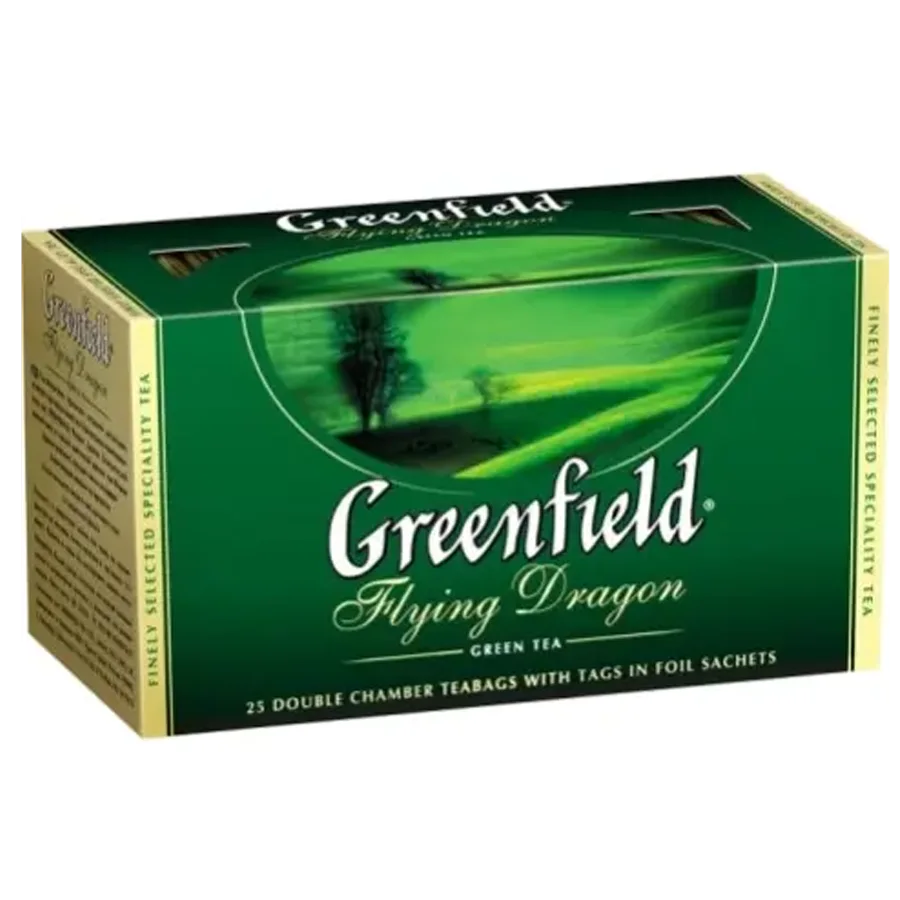 Чай китайский зеленый Гринфилд Летающий Дракон 25 пак
