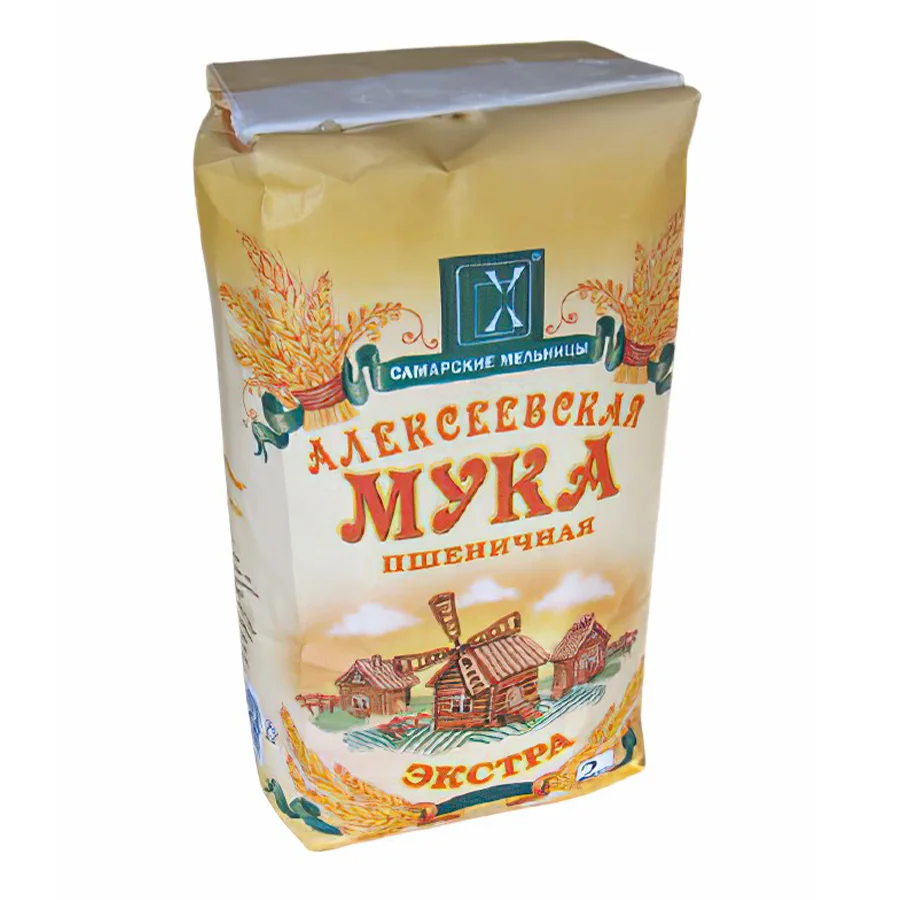 Wheat flour in / with Alekseevskaya, 2 kg 