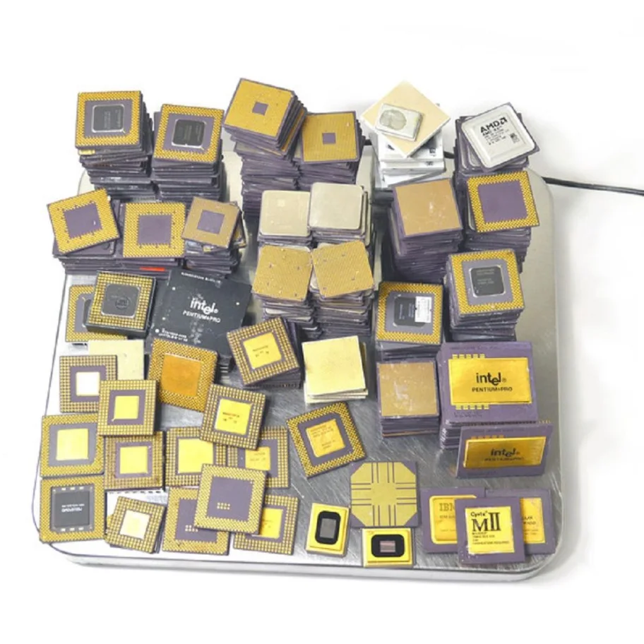 Gold Recovery Ceramic CPU Scrap Boards