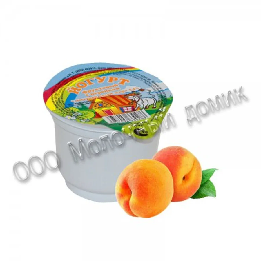 Yogurt 2.5% 125g (with pieces of peach)