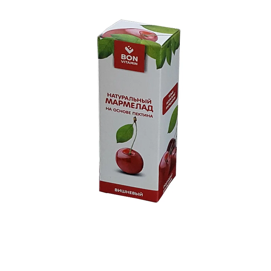 Natural cherry marmalade based on pectin