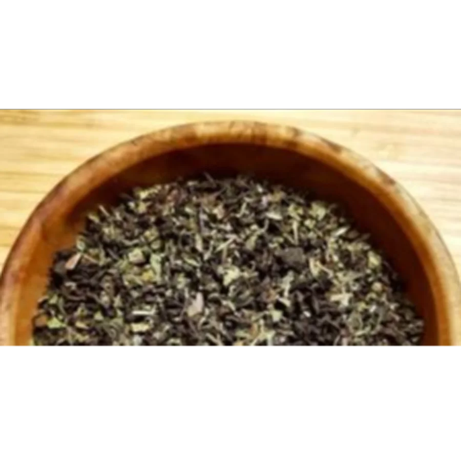 Black tea "With mint" without aromatic additives