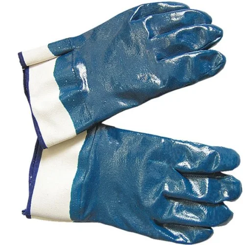 Nitrile-kraga glove (blue)