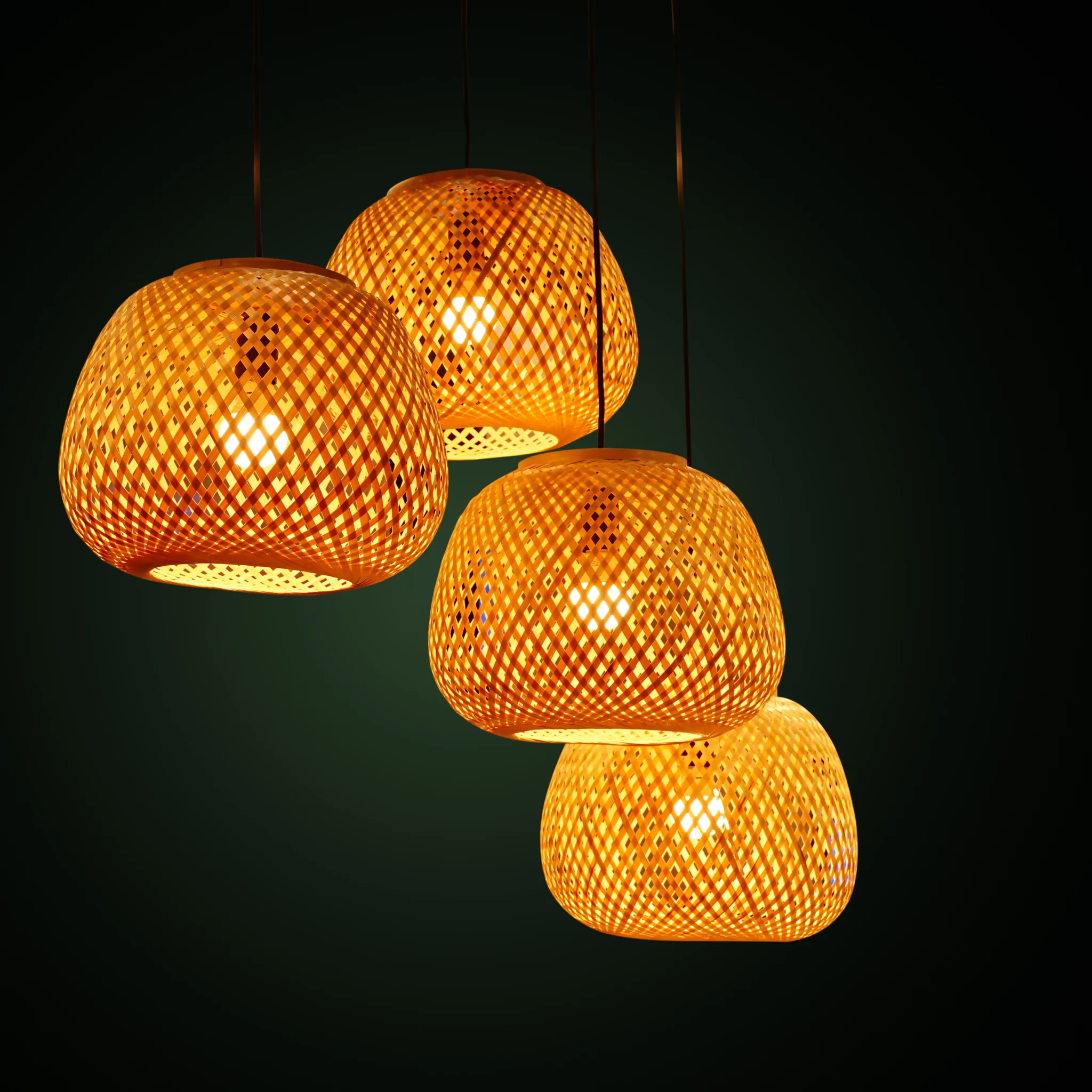 Bamboo Woven Lampshade, Indoor Celling Lamps, Decorative Lamp shade, Pendants Light