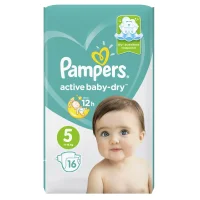 Подгузники Pampers Active Baby-Dry 11–16 кг, размер 5, 16 шт.