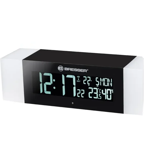 Radio with alarm clock and thermometer Bresser Mytime Sunrise Bluetooth, Black