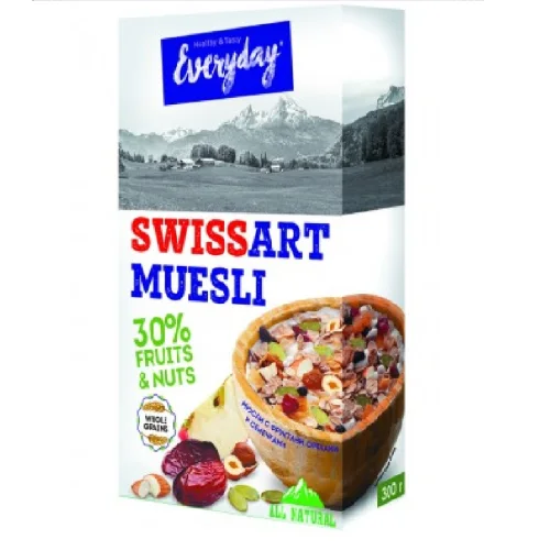 Мюсли "Swiss art muesli" с фруктами, орехами и семечками