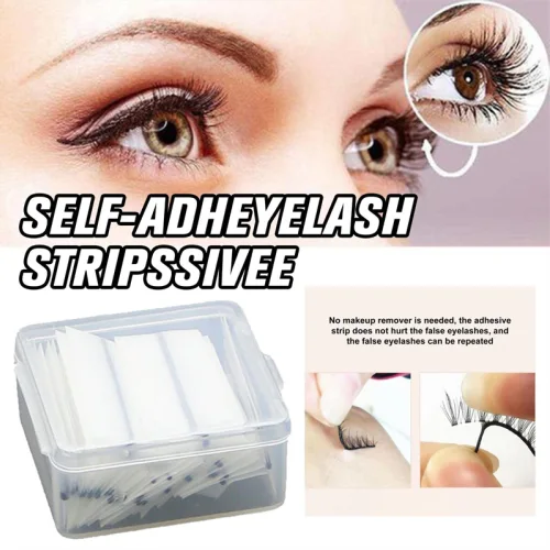 Strip Lash Glue,40pcs Self Adhesive Lash Strips for False Eyelashes