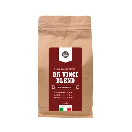Кофе натуральный жареный "Coffee Factory" Да Винчи Бленд 1 кг (зерно)