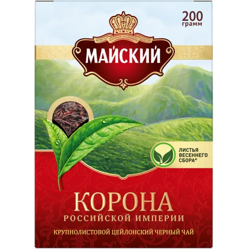 May tea "Crown of the Russian Empire" black large-leaf 200g