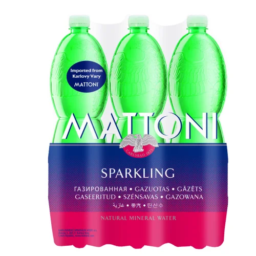 Mattoni mineral water 1.5 liters. Gazed