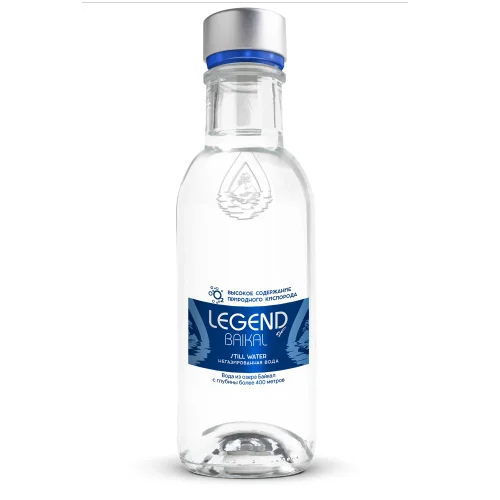 Water drinking deep "legend of Baikal" 0.33 liters, non-carbonated, glass
