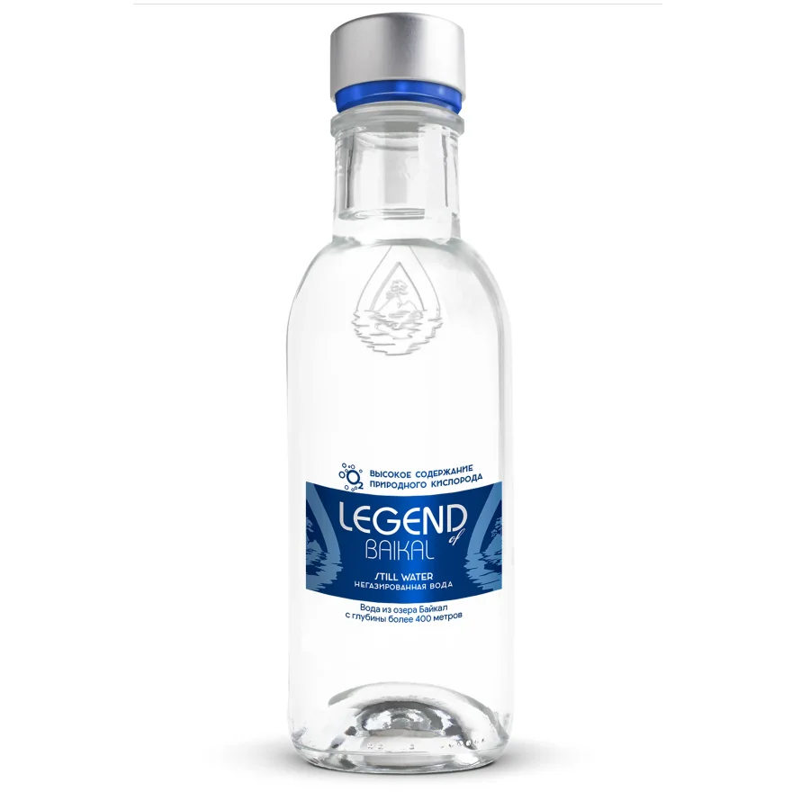 Water drinking deep "legend of Baikal" 0.33 liters, non-carbonated, glass