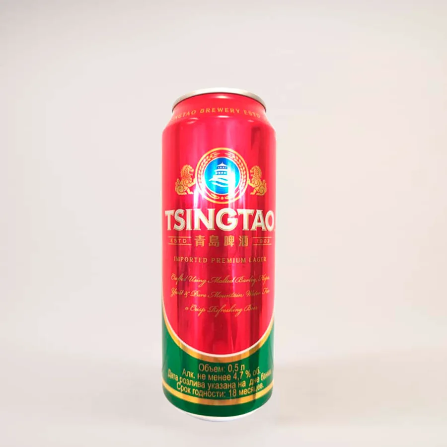 Пиво Циндао (Tsingtao) светлое 0,5 л
