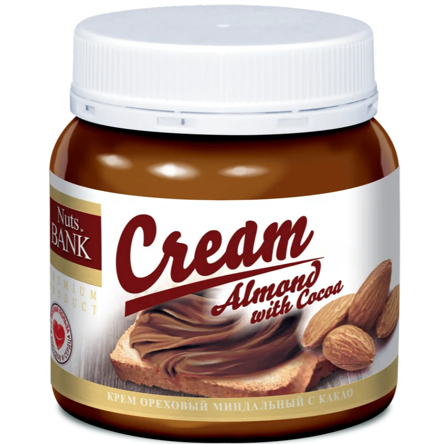 Nutty almond cream paste with cocoa 250 g