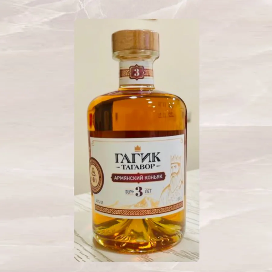 new Armenian cognac "GAGIK TAGAVOR" 3 years 
