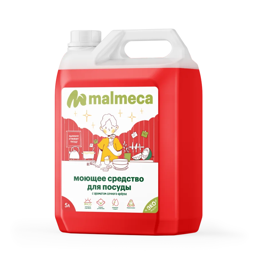 Dishwashing detergent with the aroma of Juicy Watermelon Malmeca 5l