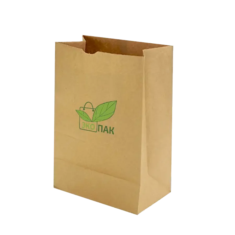 Rectangular bottom paper bag with and without seal