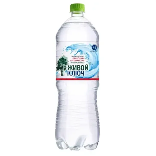 Natural drinking water "Zhivoy Klyuch", n/gas, 1.5l