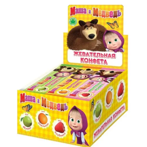 Masha and Bear Chewing Candy 3 Taste