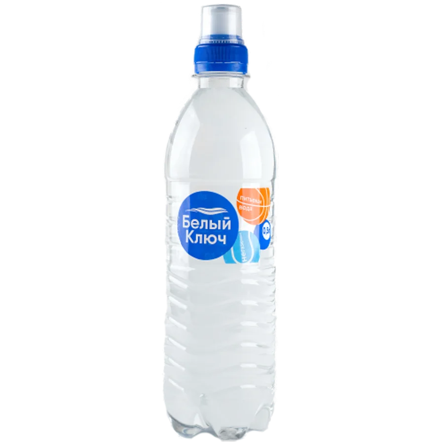 Вода питьевая «Белый ключ», н/газ, 0.5л
