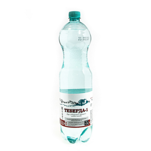Therapeutic table water Teberda-1, gas, 1.5 l