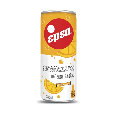 Carbonated non-alcoholic juice-containing ORANGE drink, EPSA, 330 ml