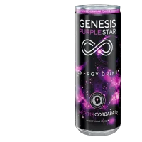 Энергетический тонизирующий напиток Genesis Purple Star 0.25 л. ж/бан.