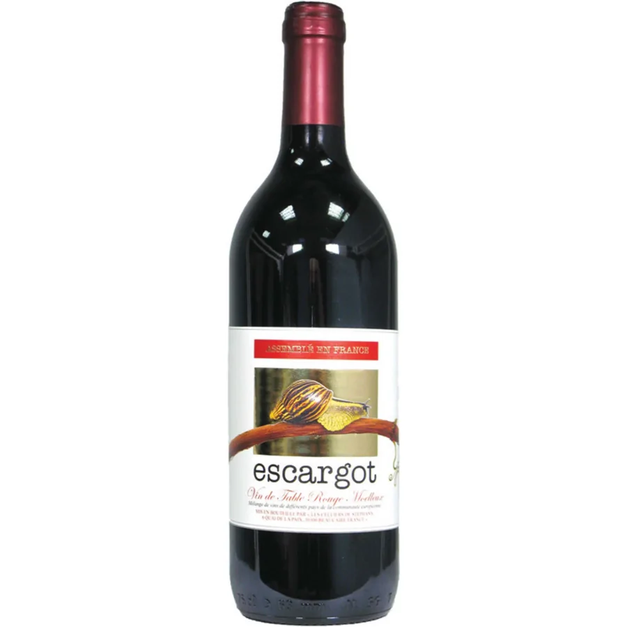 Вино столовое красное Эскарго полусладкое 11%  0,75