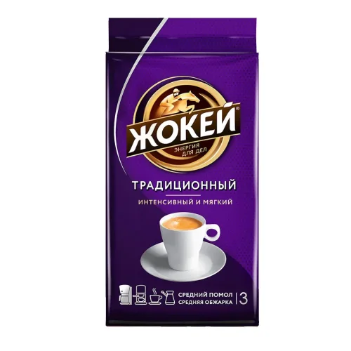Кофе молотый Традиционный Жокей, 250г в/у