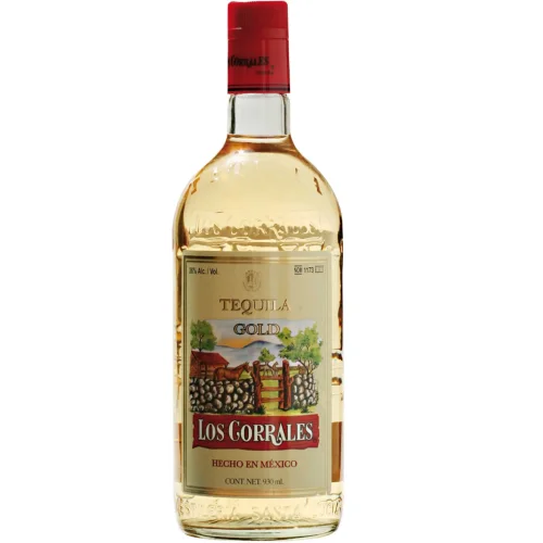 Спиртной напиток Tequila LOS CORRALES Gold (Текила ЛОС КОРРАЛЕС Голд), сод.спирта 36% об., в с/бут. емк. 0,93 л. 