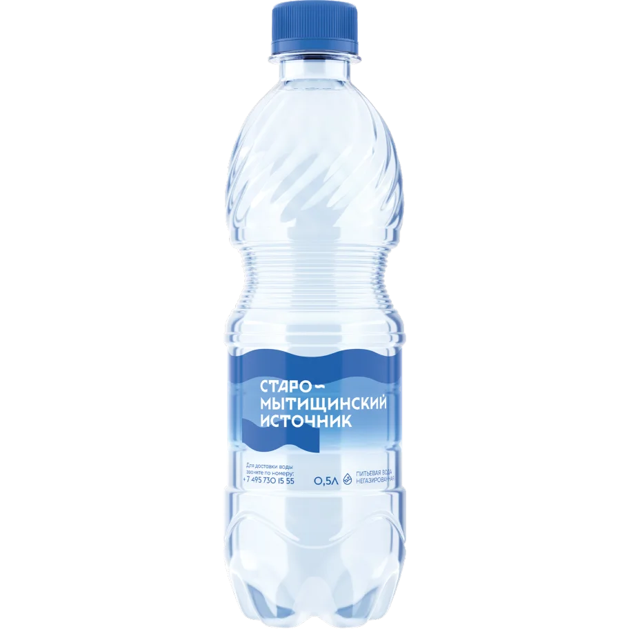 Drinking water Source Staro-Mytishchinsky carbonated 0.5 l. 