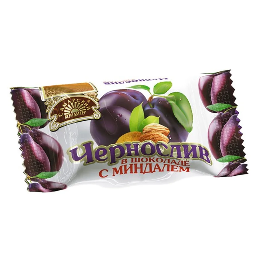 Конфеты Чернослив в шоколаде с миндалём