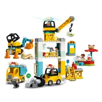 LEGO DUPLO Tower crane at construction site 10933
