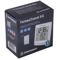 Weather Station Bresser Temeotrend SQ with Radio Control, White