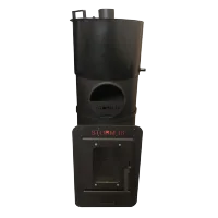 Storm 18 Remote furnace chamber with panoramic glass, steel tank with polymer coating