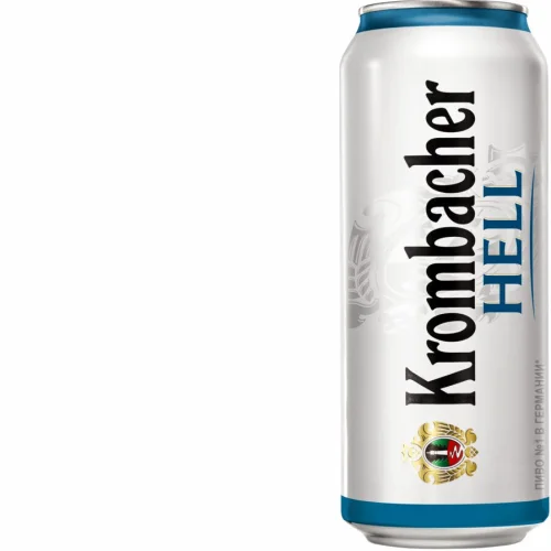 Кромбахер Хелл «Krombacher Hell» светлое, пастеризованное, фильтрованное 0,5 л ж/б, 5,0%  