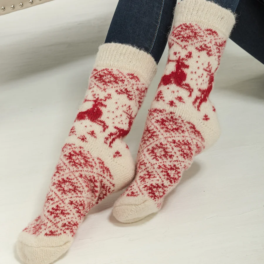 Woolen "Snow" socks 