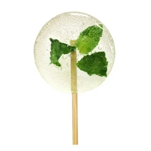 Lollipop without sugar with mint
